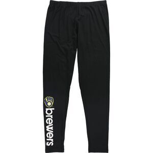 G-III Sports Womens Milwaukee Brewers Casual Leggings, Black, S, DM